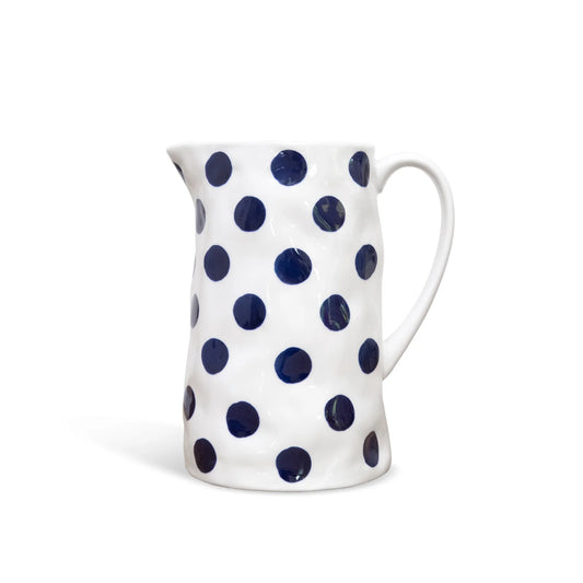 Medium Jug - Navy spots