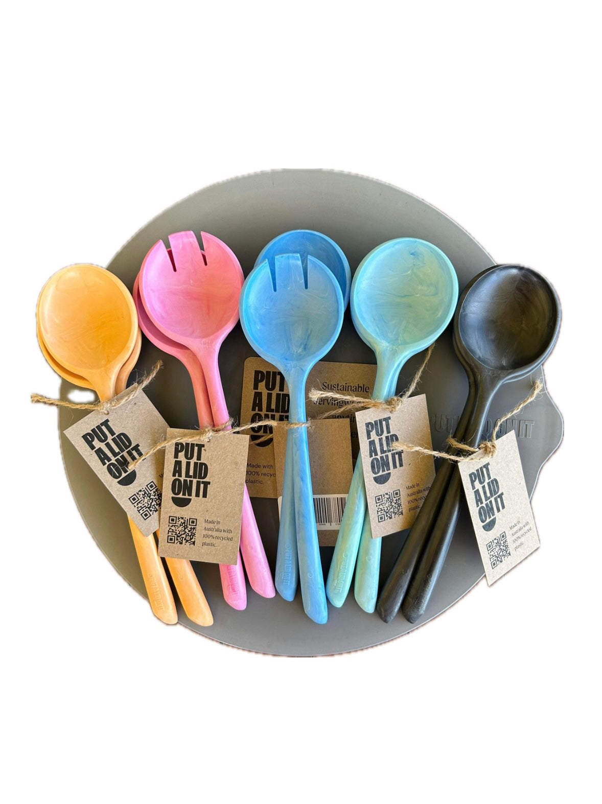 PUT A LID ON IT // Salad serving set (All Colours)