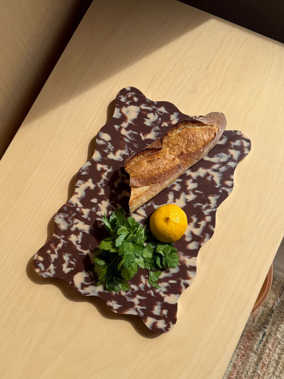 Pinchy Wavy Chopping Board - Choc Ripple