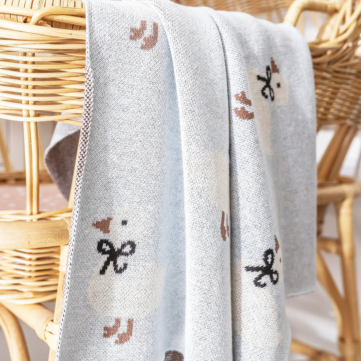 Duck Baby Blanket - Blue