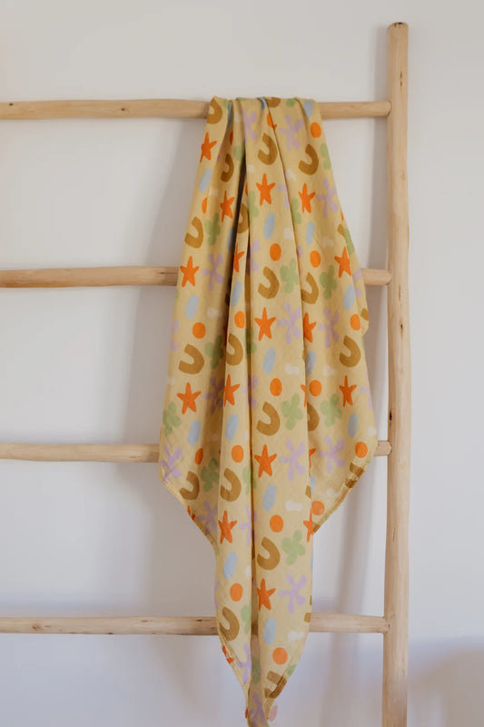 Baby Muslin Swaddle - Playtime Whimsy