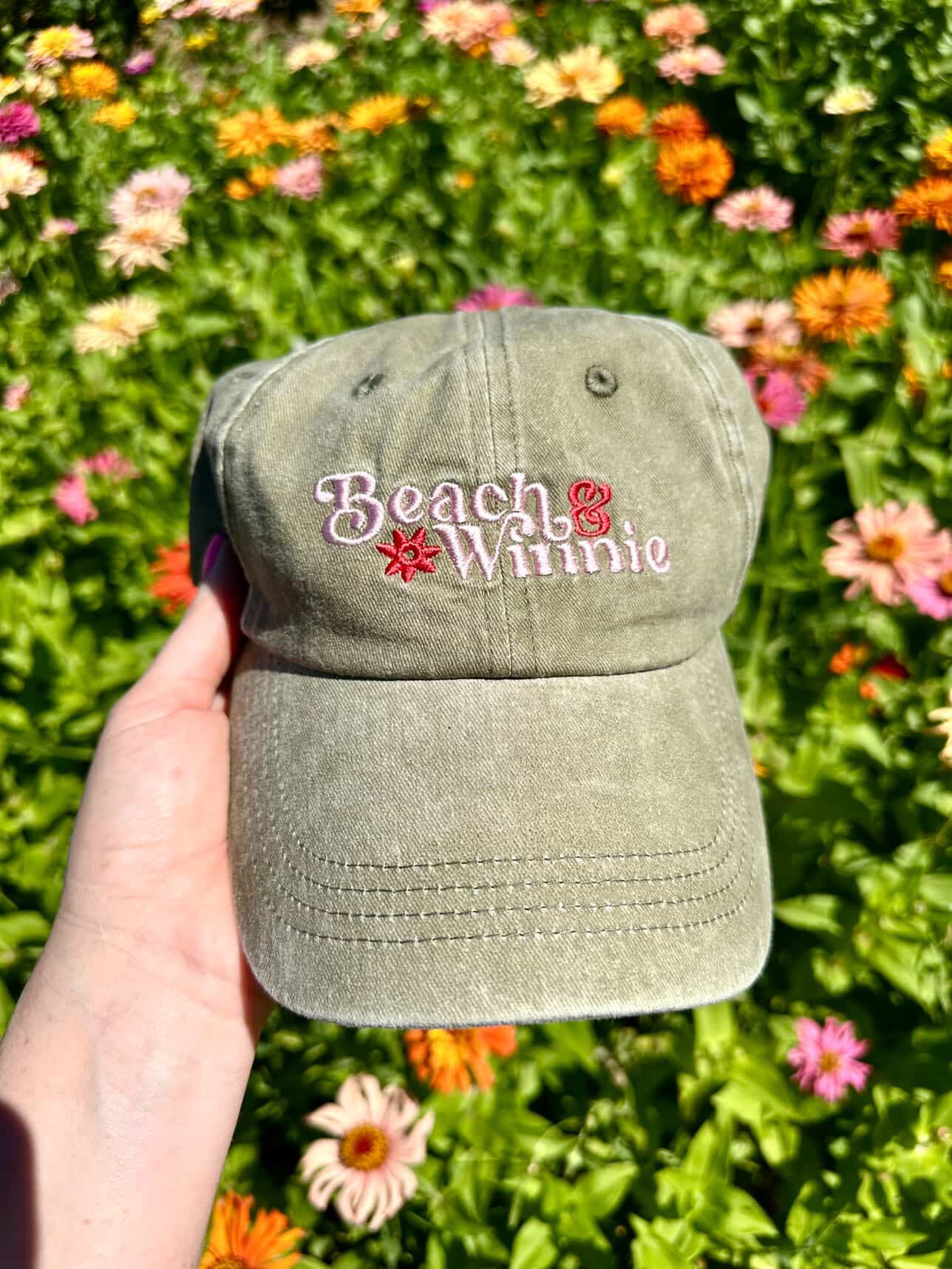 Beach & Winnie Caps - Blue or Khaki