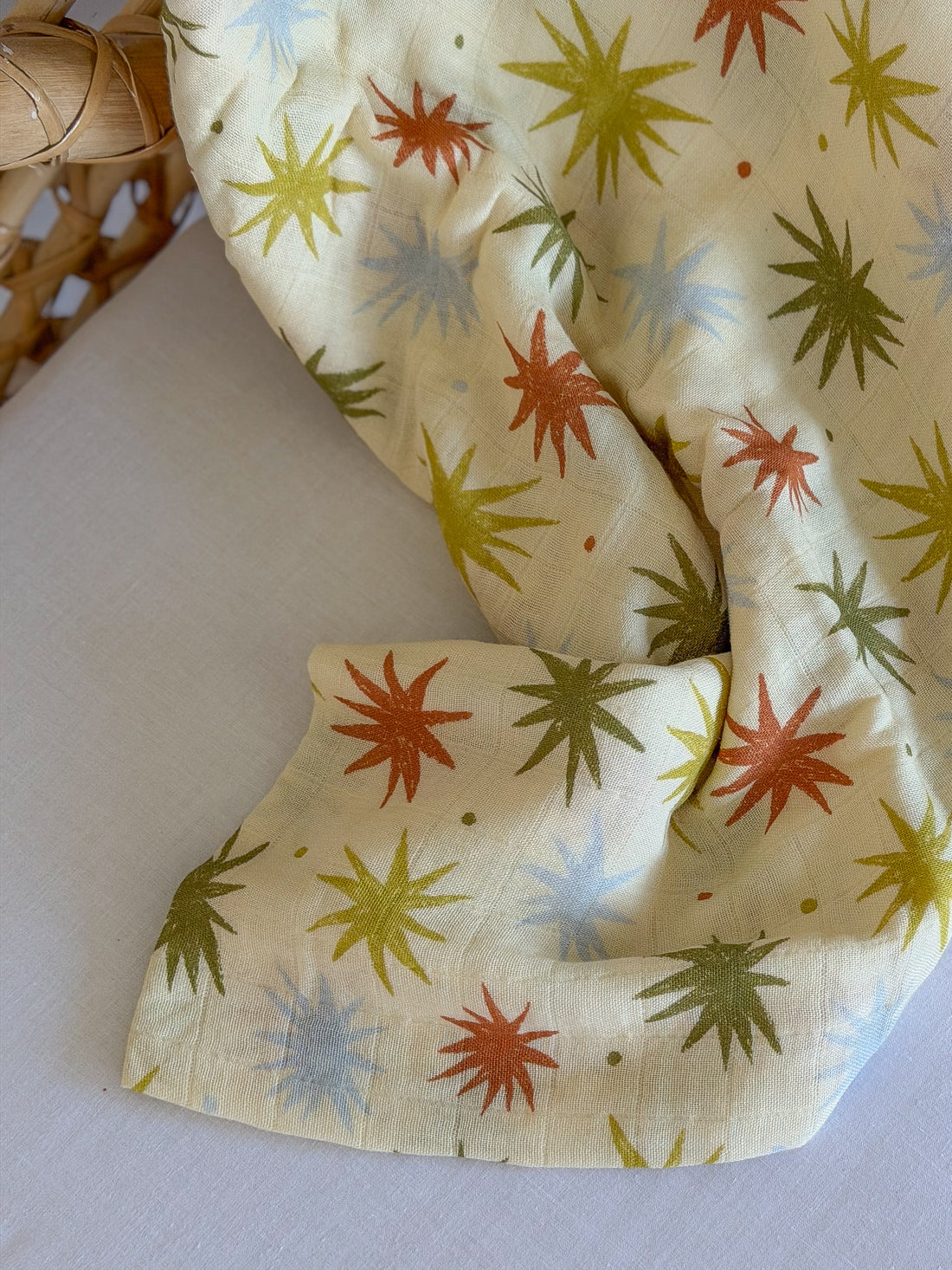 Baby Muslin Swaddle - Retro Skies
