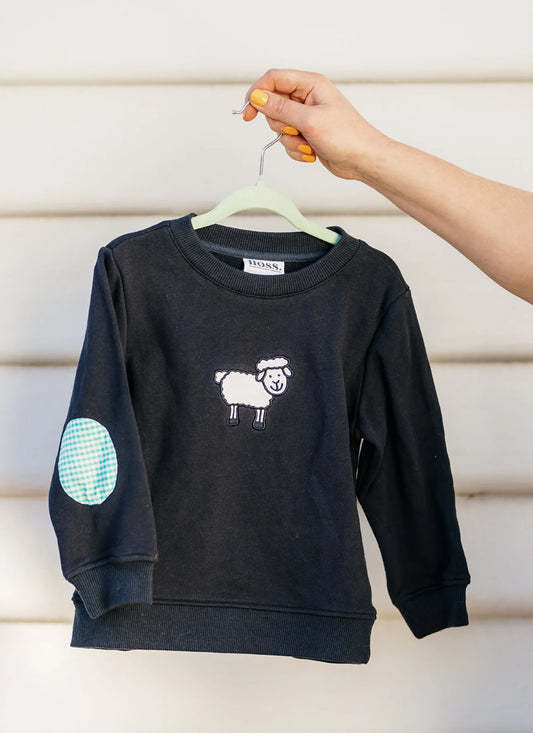 Kids Jumper - Navy Sheep