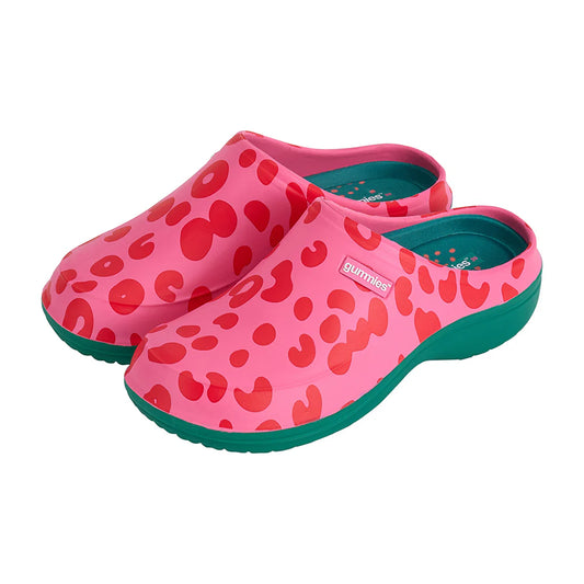 Gummies, Memory Foam Clog - Cheetah Spot Pink