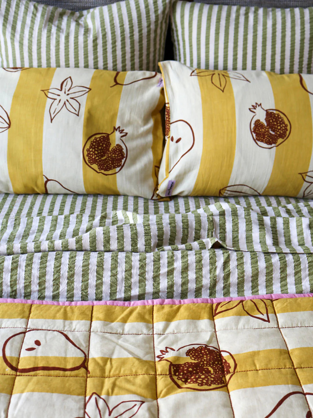 MOSEY ME | Winter Fruit Standard Pillowcase Set