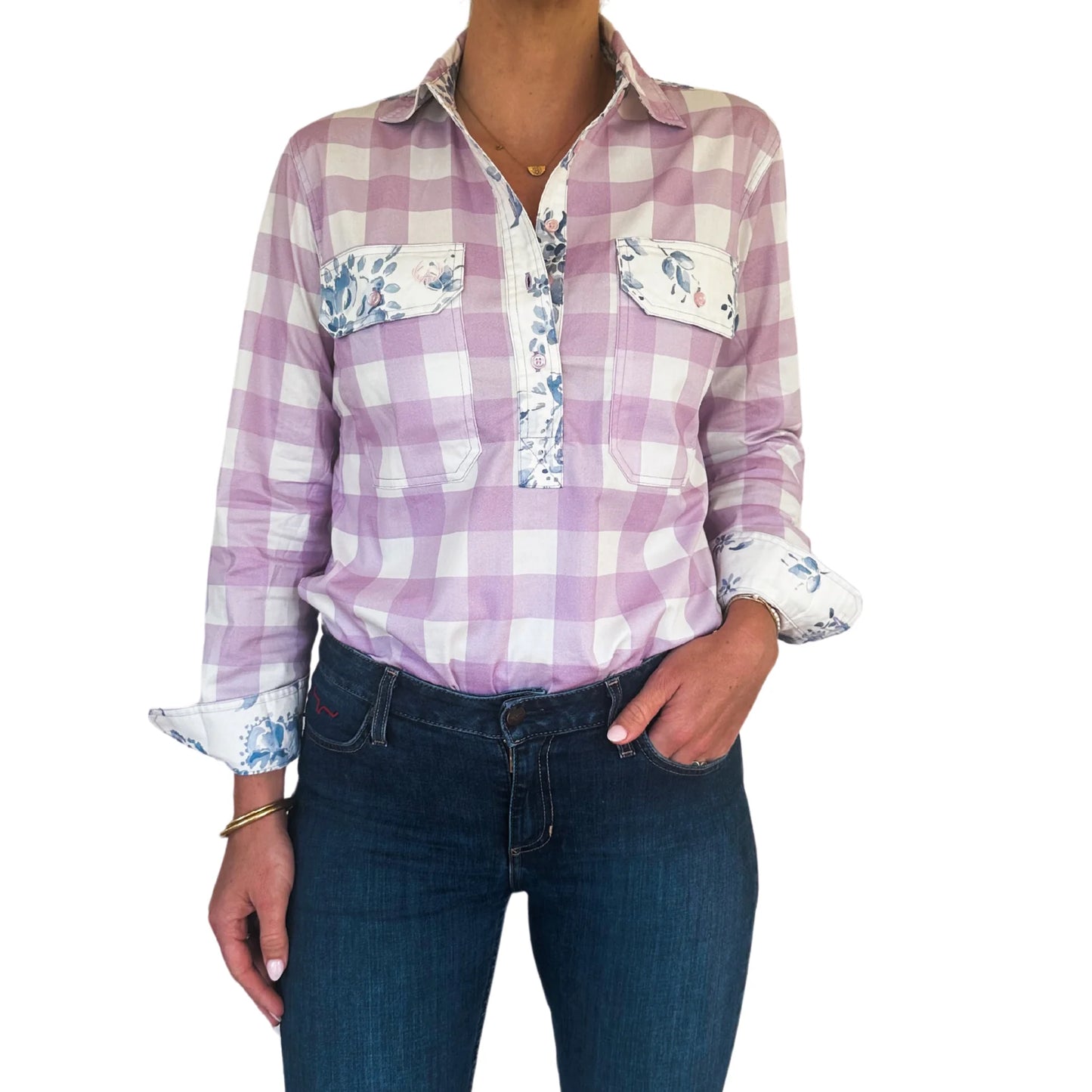 ANTOLA | Megan Half Button Shirt