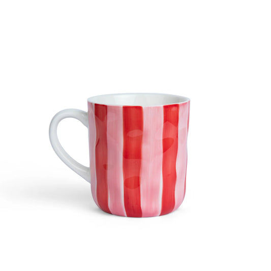 Mug - Pink and Red Stripe