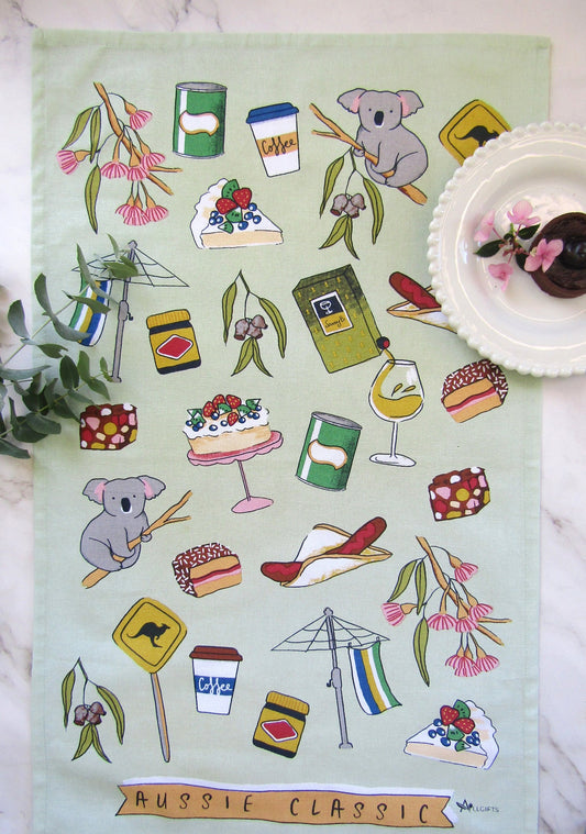 100% Cotton Tea Towels - Aussie Classics