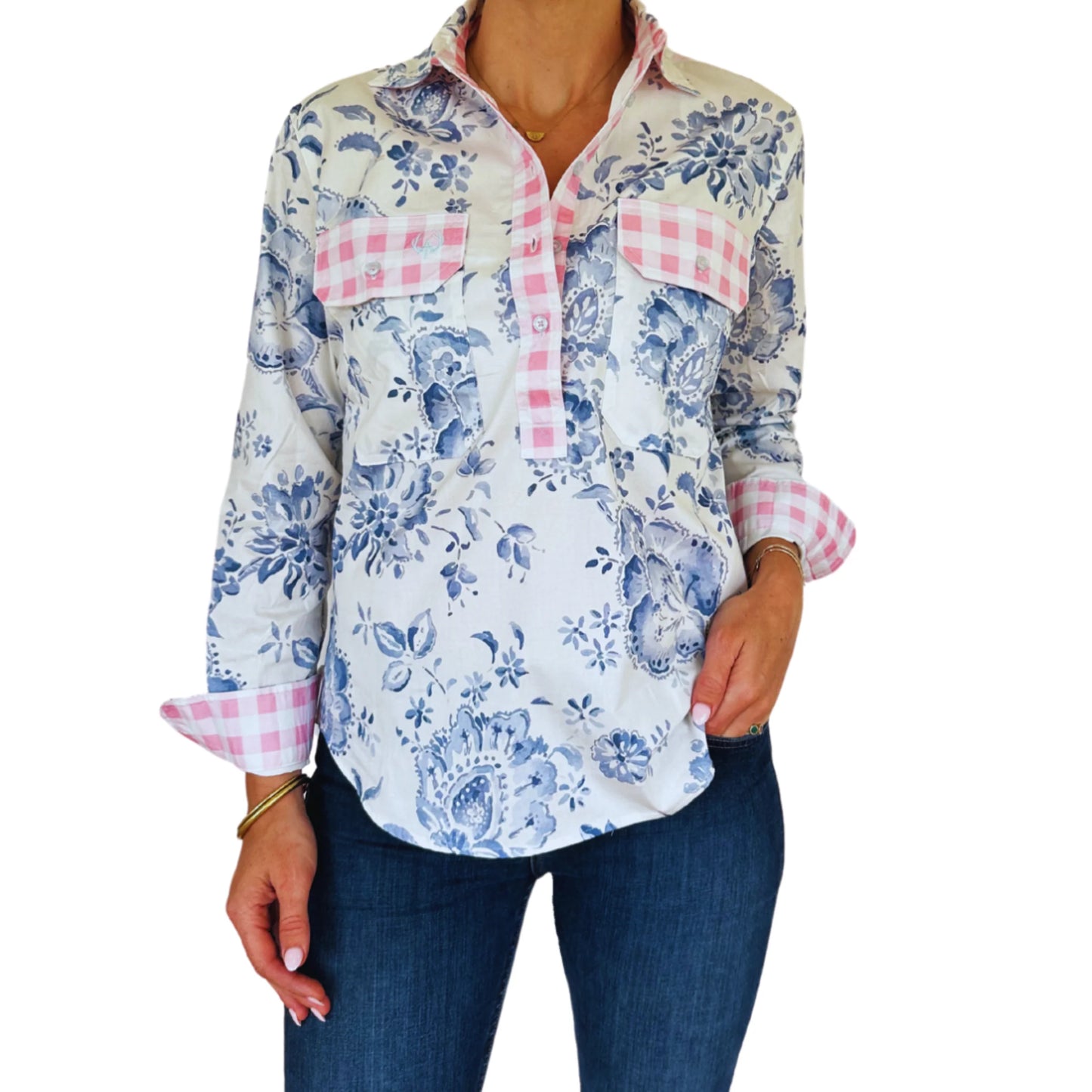 ANTOLA | Sarah Half Button Shirt