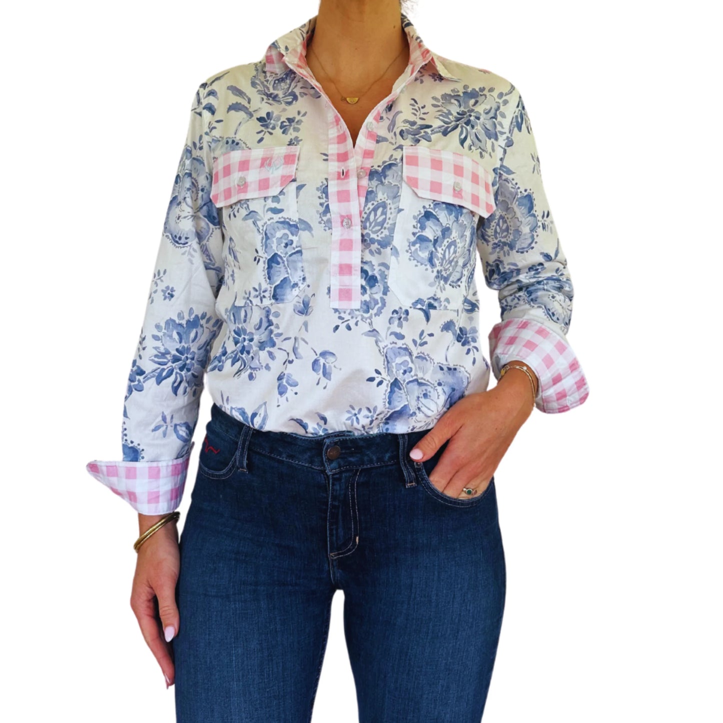 ANTOLA | Sarah Half Button Shirt