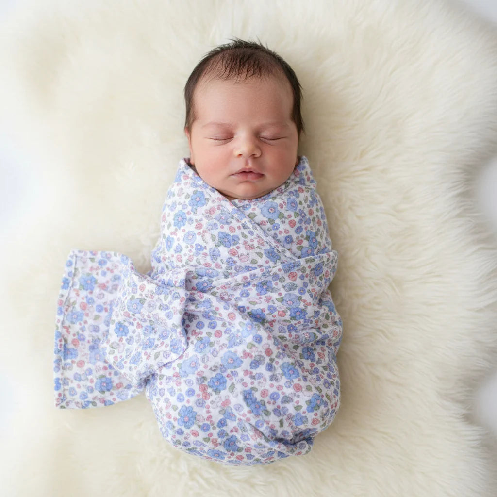 Muslin Swaddle - Liberty Blue
