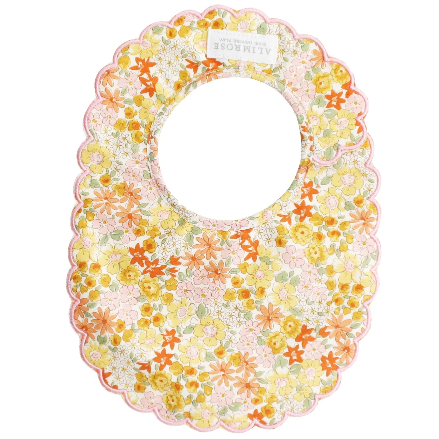 Scallop Bib - Sweet Marigold