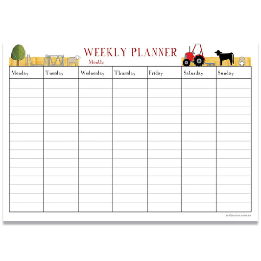 A4 Notepad - Weekly Planner