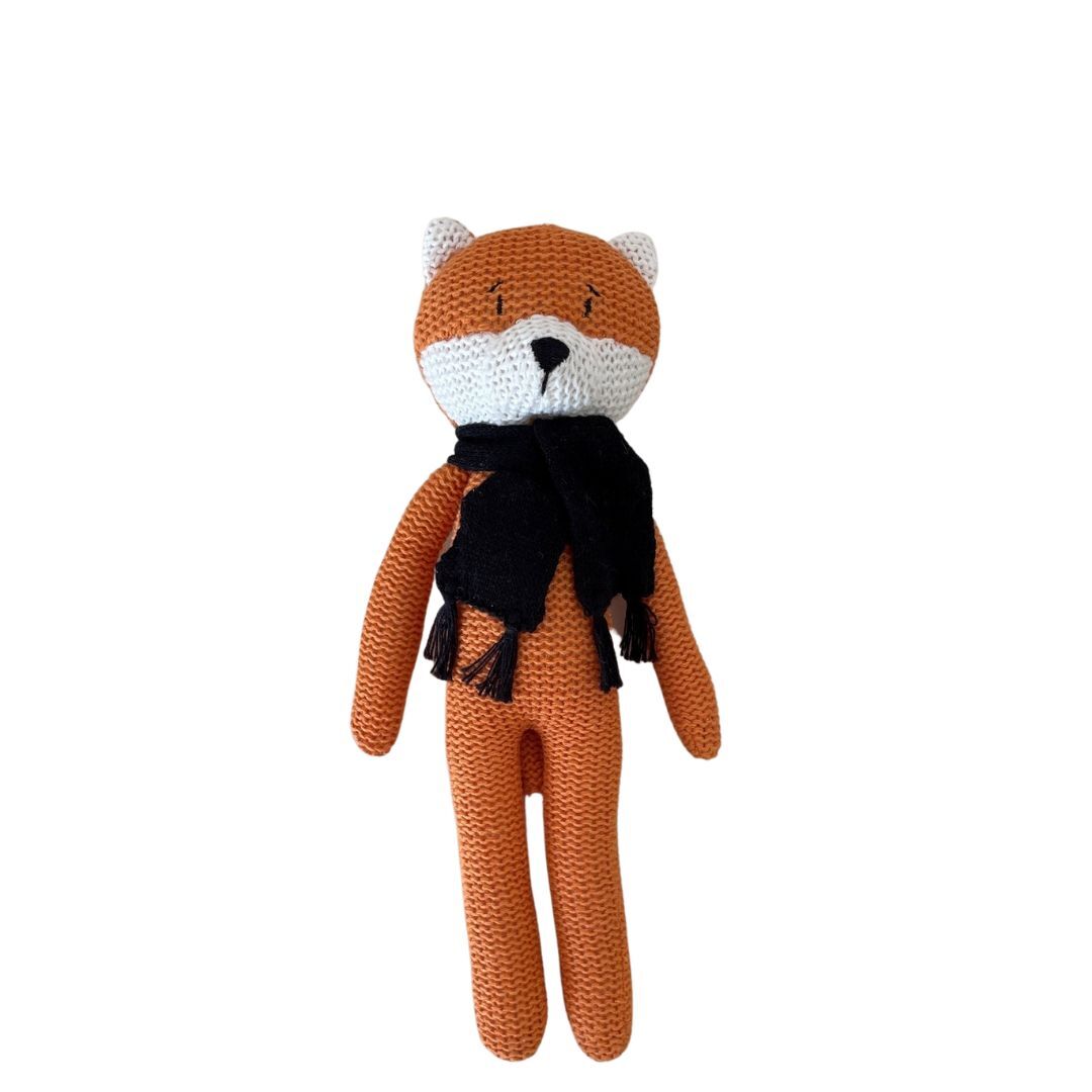 Eco Knitted Fox Rattle – Beach&Winnie