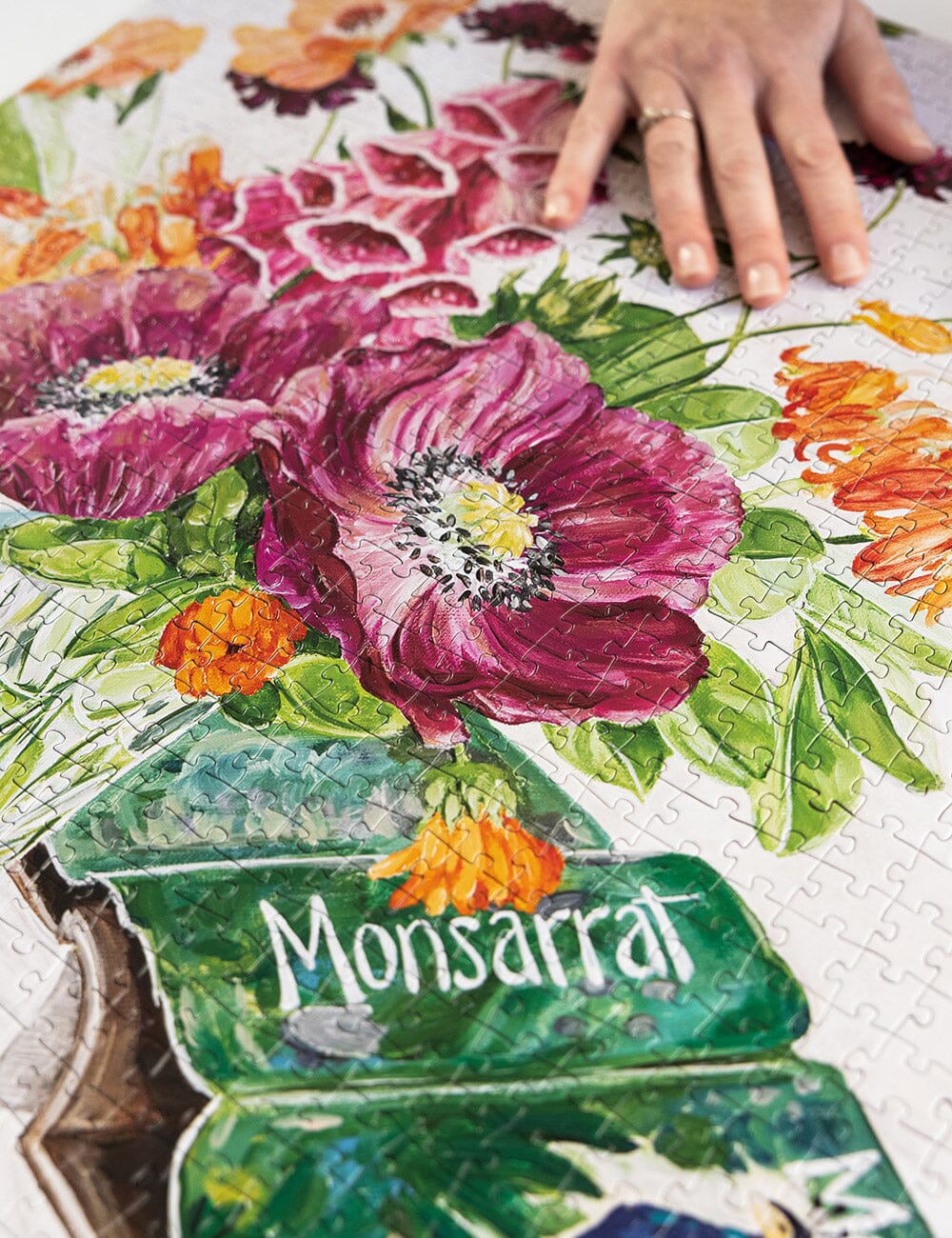 1000 Piece Puzzle | Poppies and Foxglove