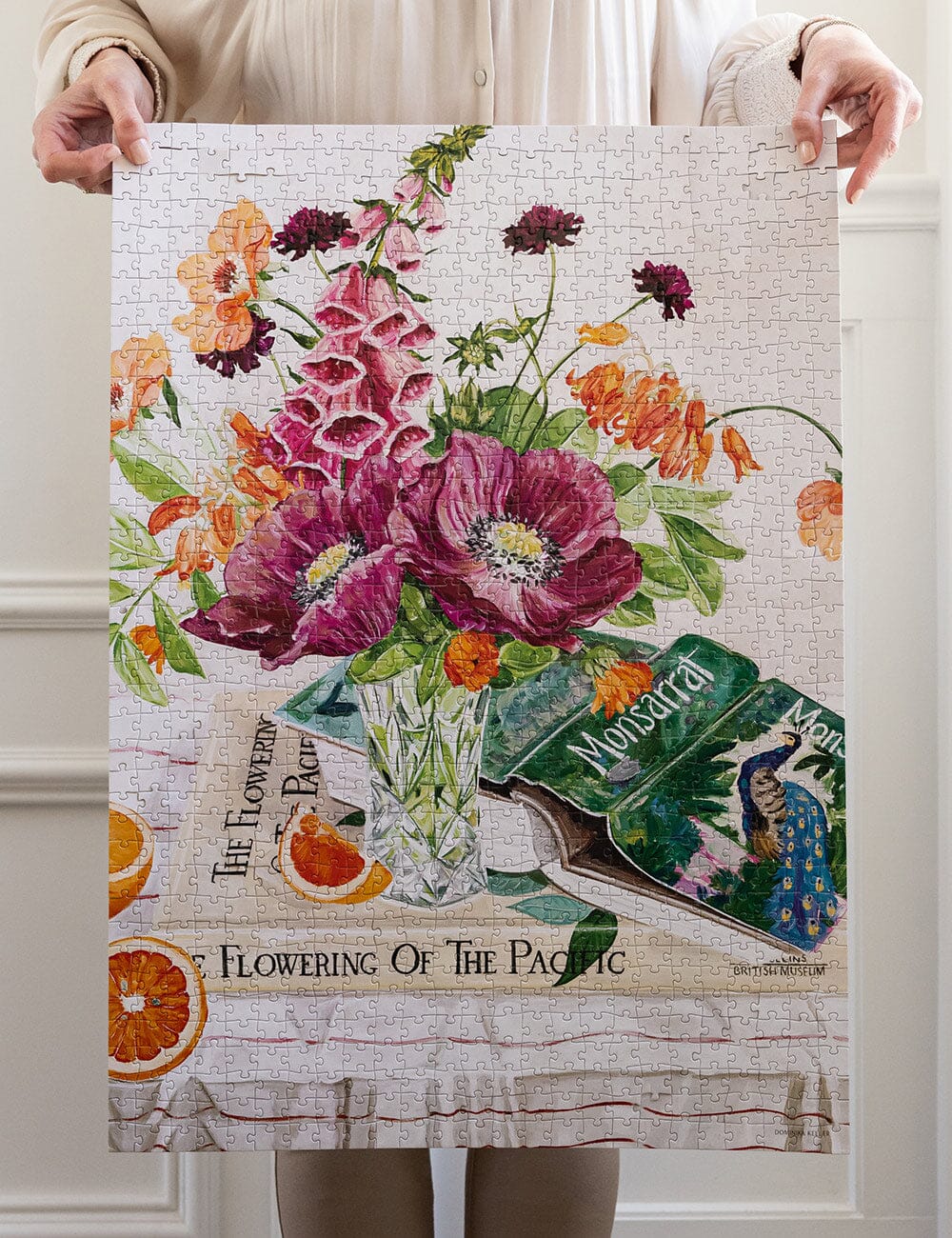 1000 Piece Puzzle | Poppies and Foxglove