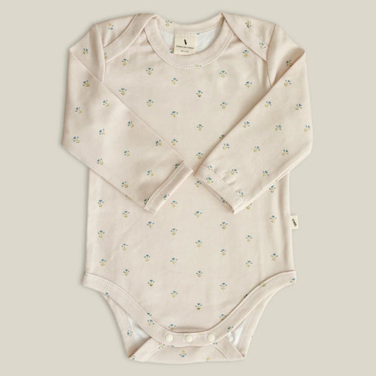 Long sleeve bodysuit - Blue floral