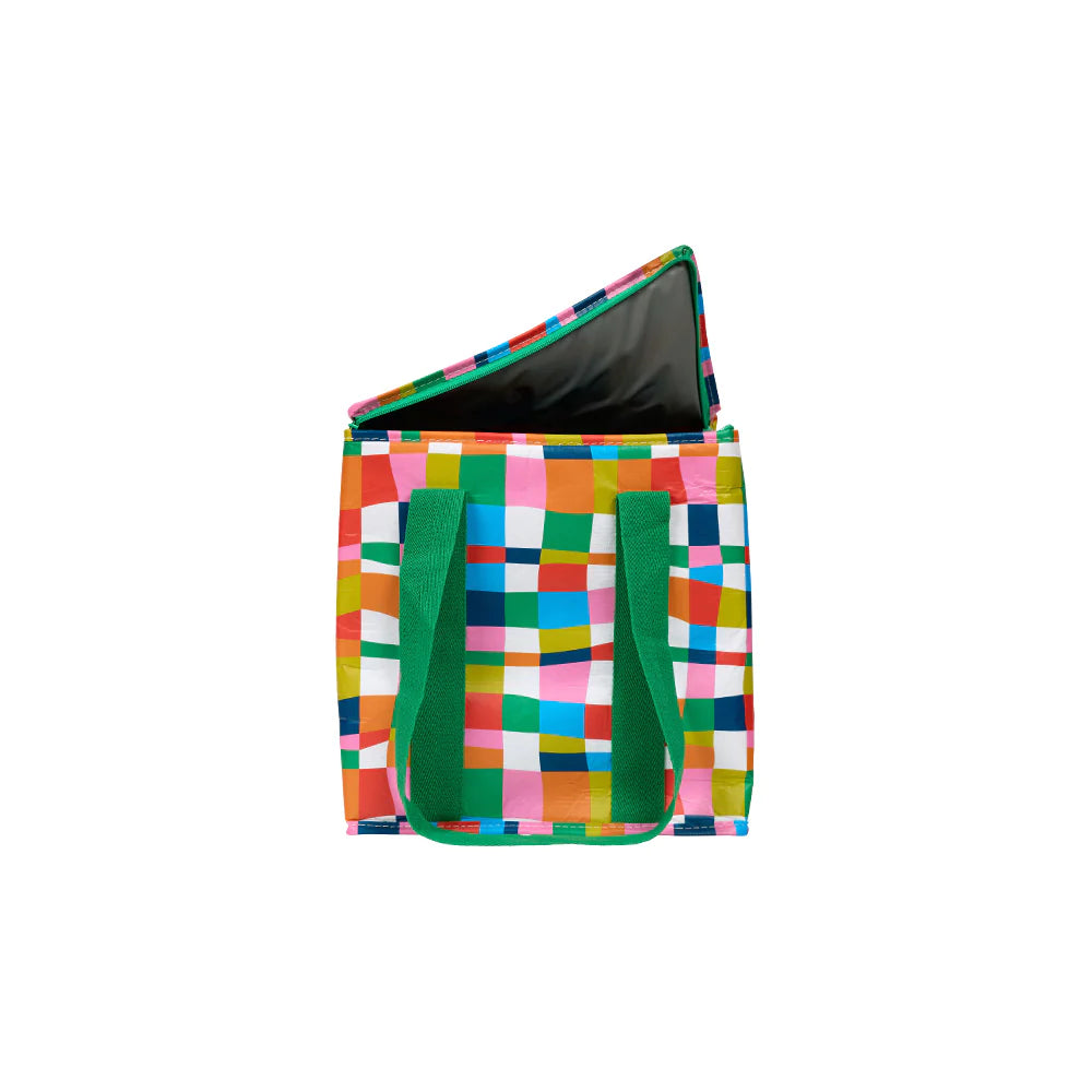 Insulated Tote - Rainbow Weave