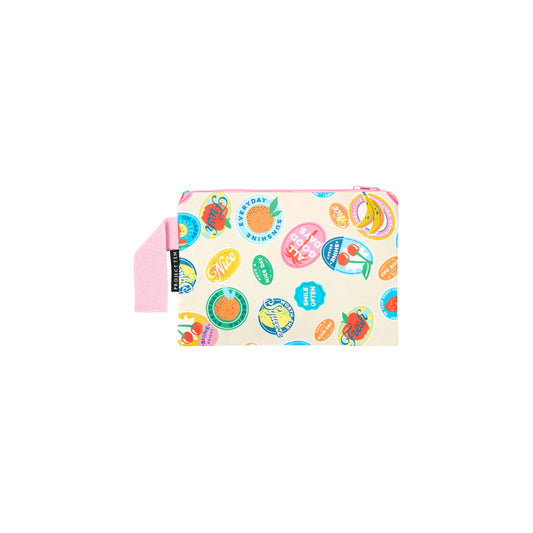 Mini Zip Pouch - Fruit Stickers
