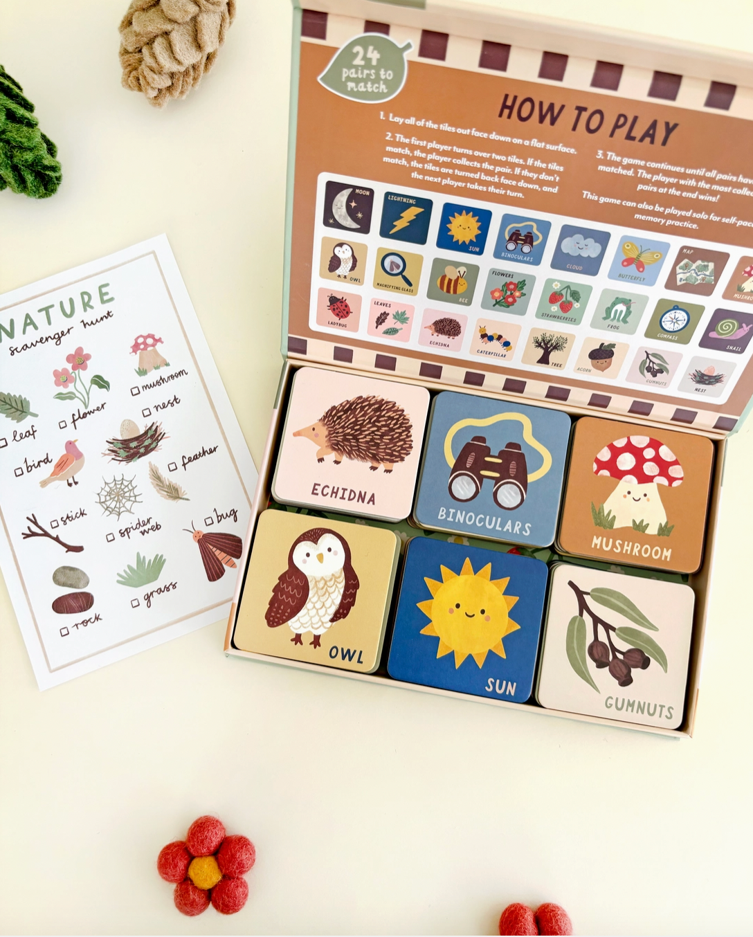 Forest Finds Memory & Matching Game - Kids Educational Gift