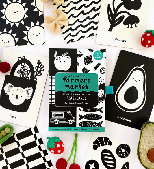 High Contrast Flashcards For Baby - Sensory Newborn Gift