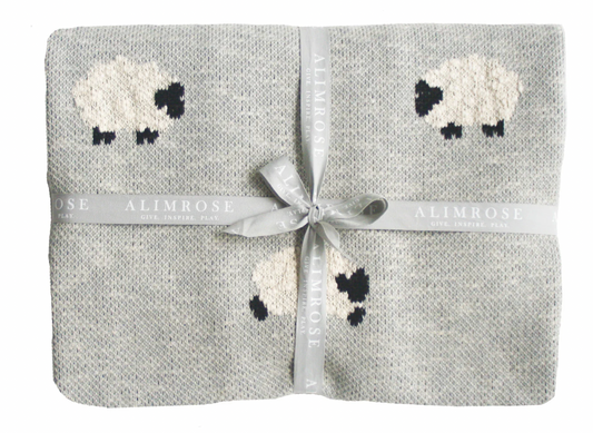Baa Baa Baby Blanket - Grey