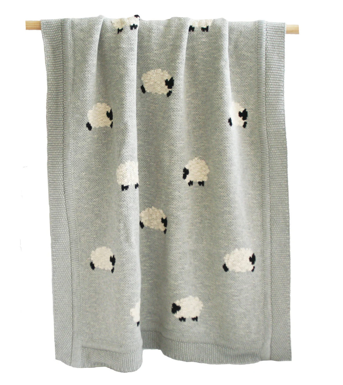 Baa Baa Baby Blanket - Grey