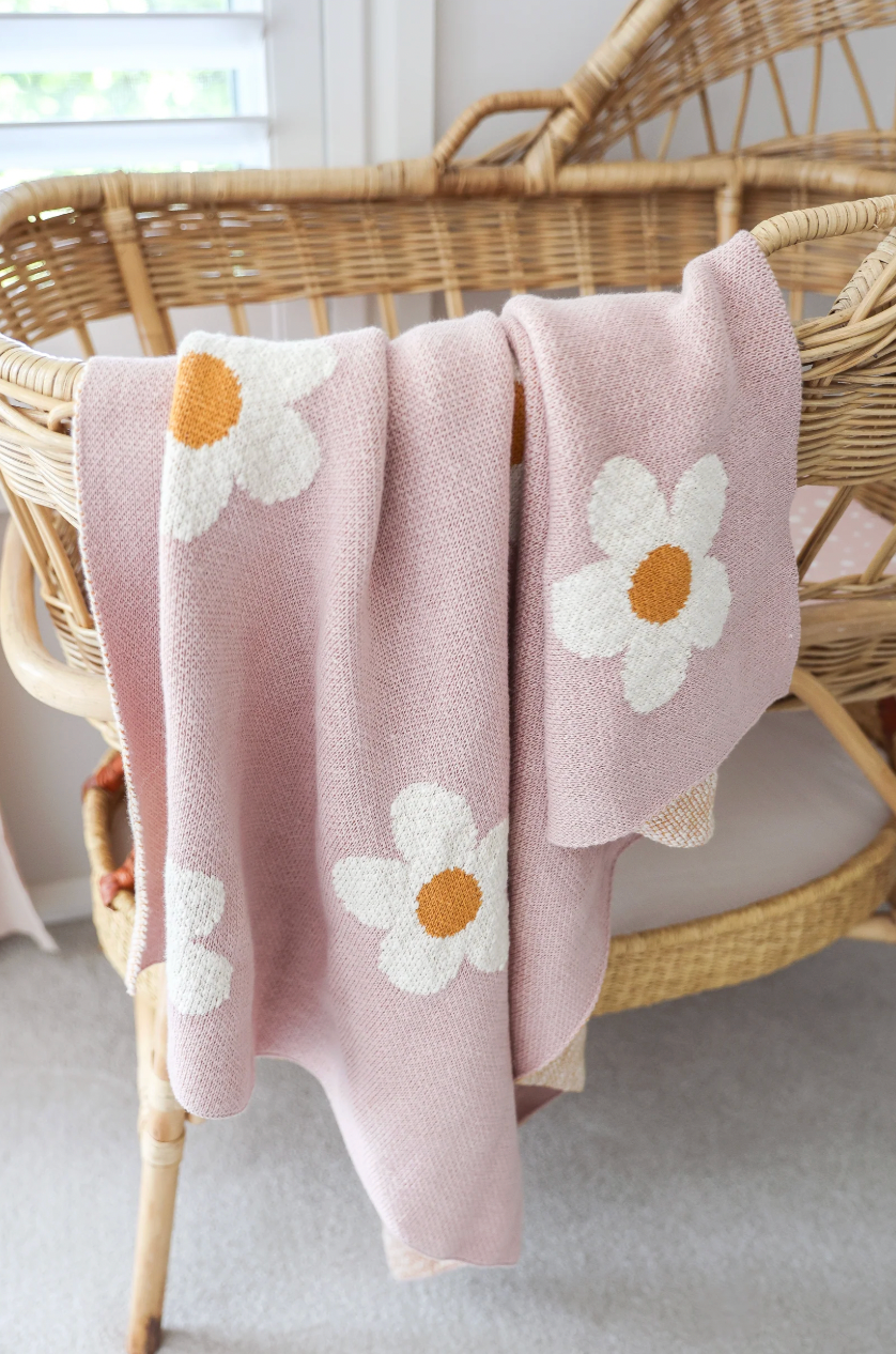 Daisy Days Baby Blanket - Pink