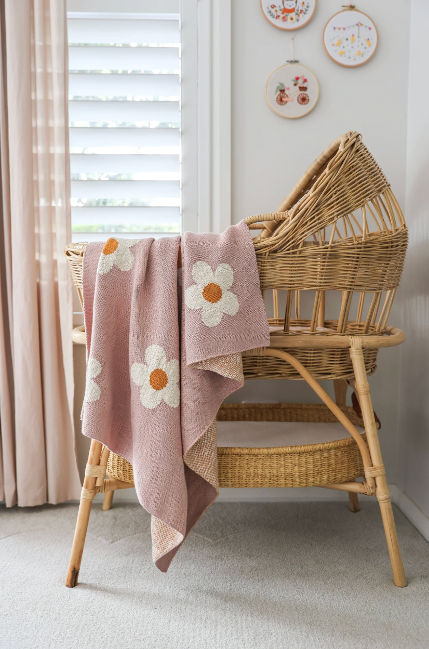 Daisy Days Baby Blanket - Pink