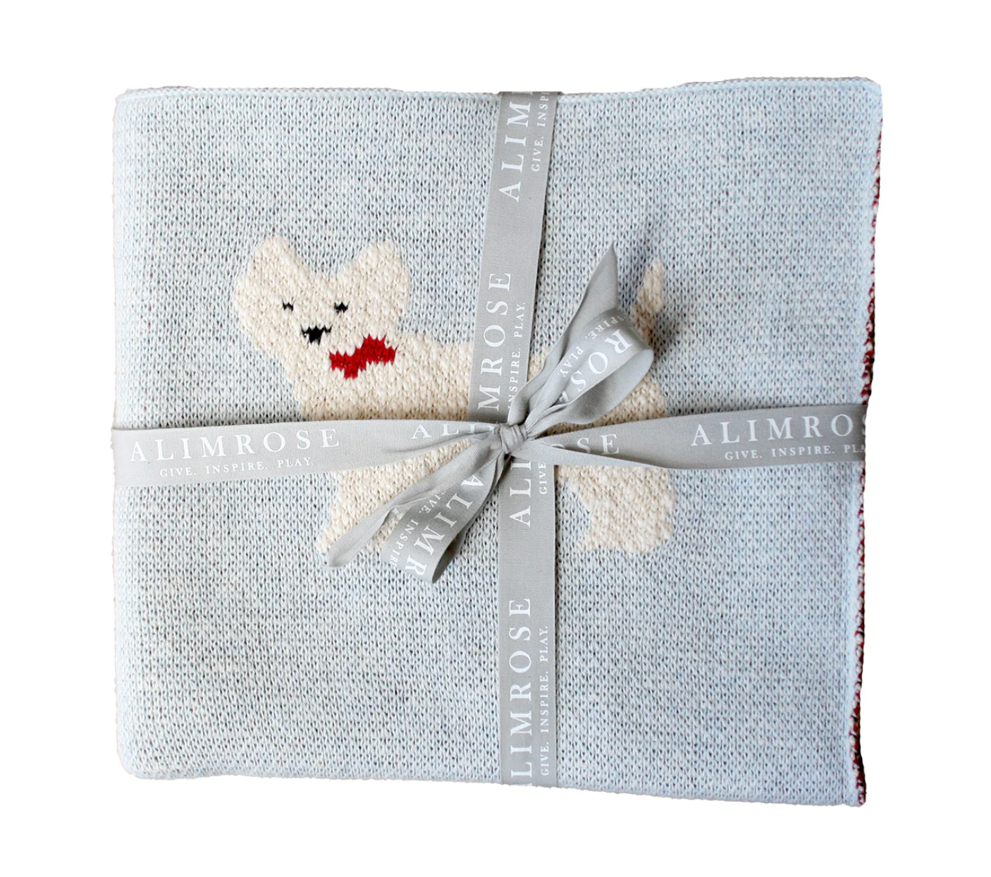 Westie Puppy Baby Blanket - Blue