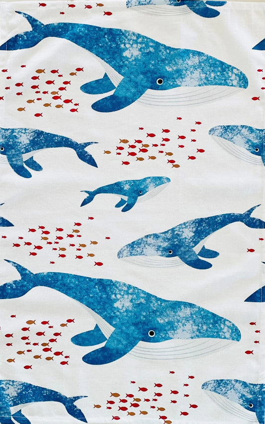 Tea Towel // Whale