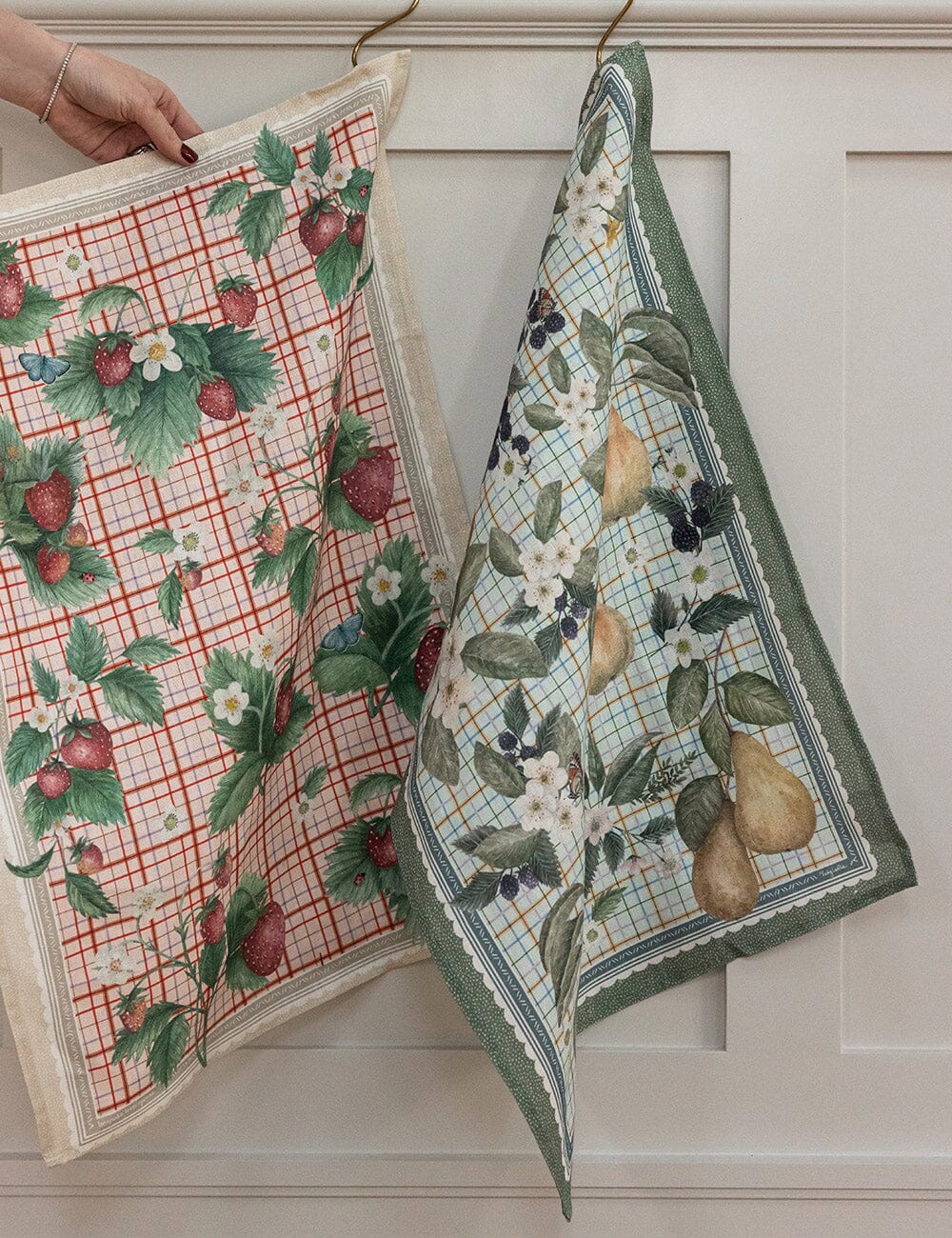 100% Linen Tea Towel - Pears
