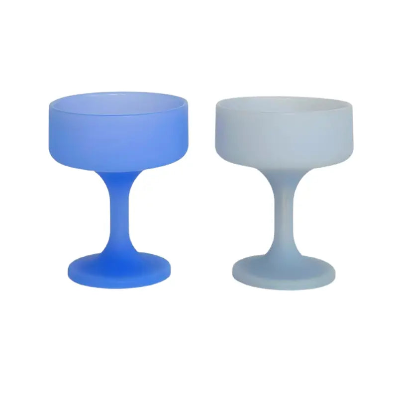 PORTER GREEN //  Mecc| Silicone Unbreakable Cocktail Glasses - Sky + Kingfisher