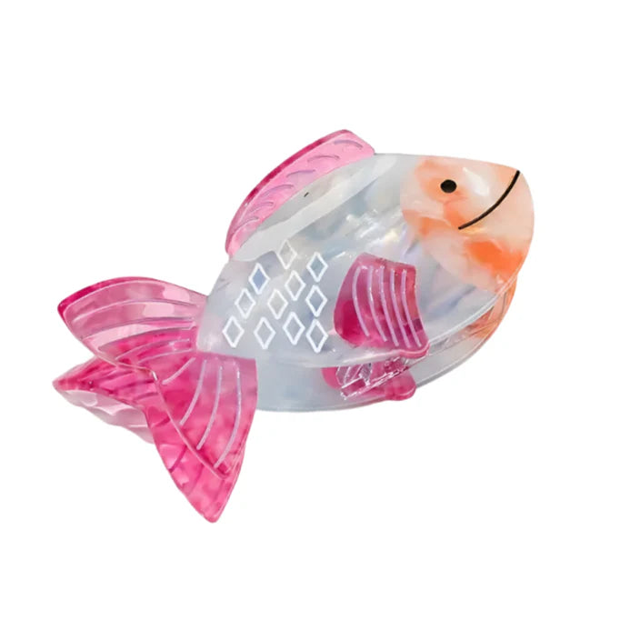 Hair Clip - Blue Goldfish
