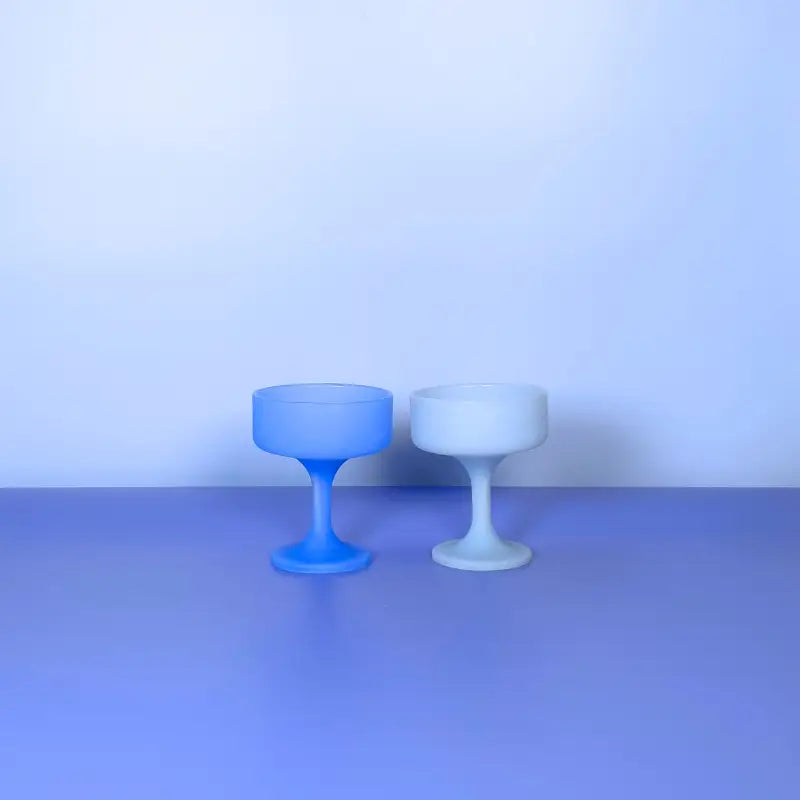 PORTER GREEN //  Mecc| Silicone Unbreakable Cocktail Glasses - Sky + Kingfisher