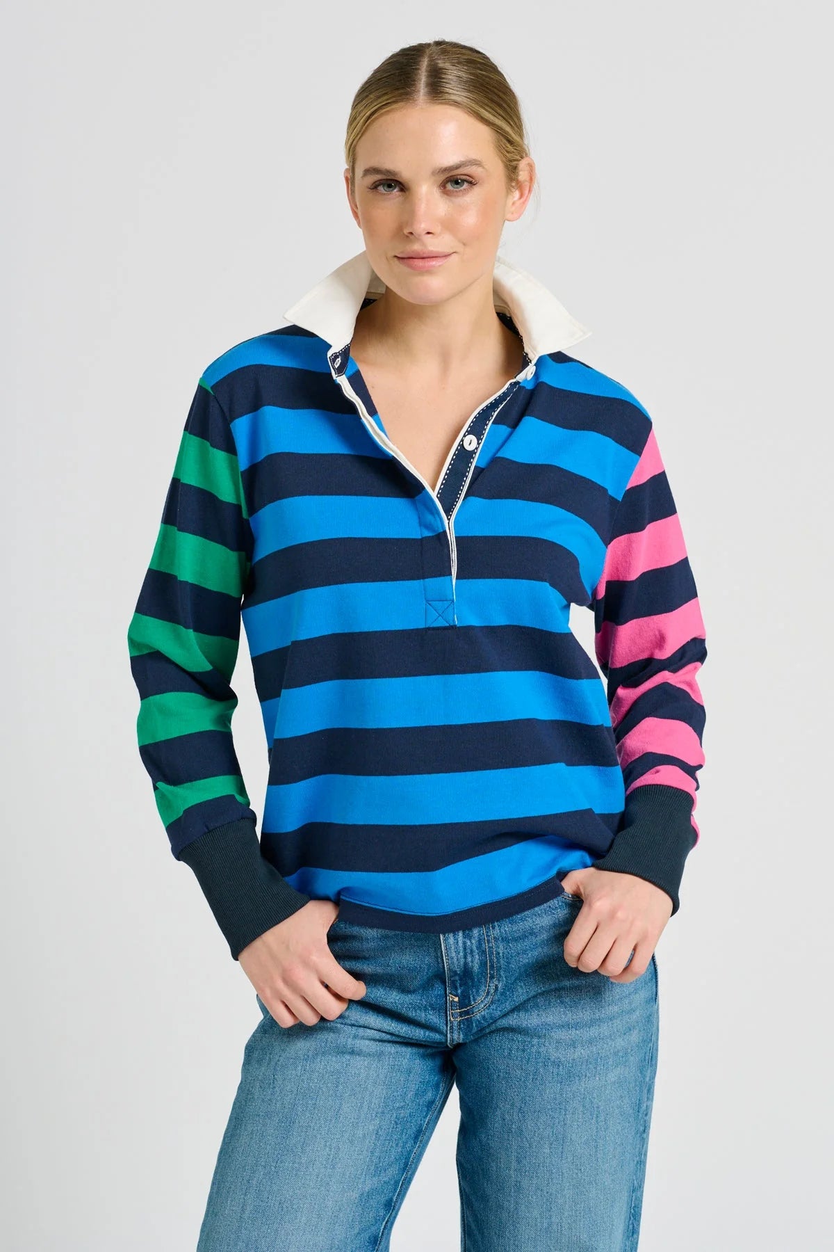 Rugby Sweatshirt - Navy combo