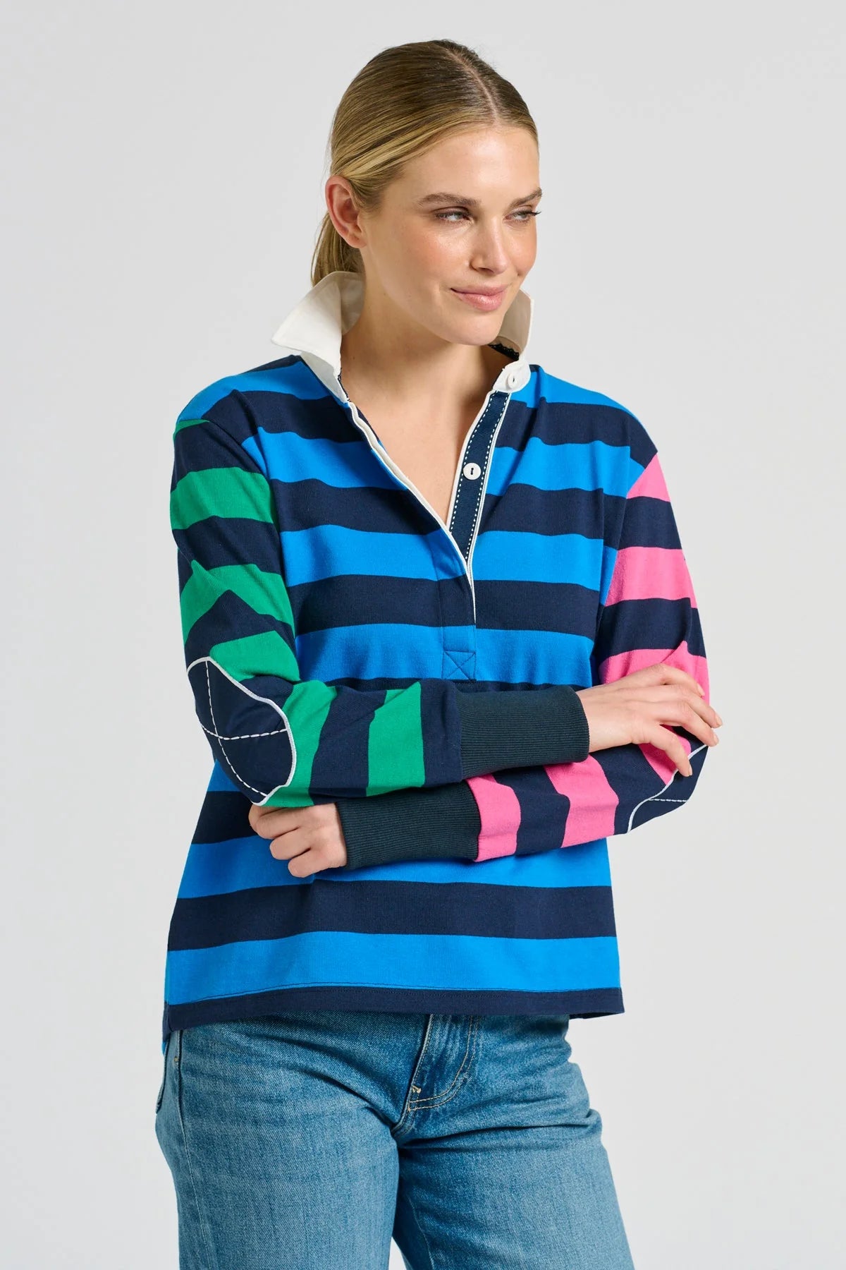 Rugby Sweatshirt - Navy combo