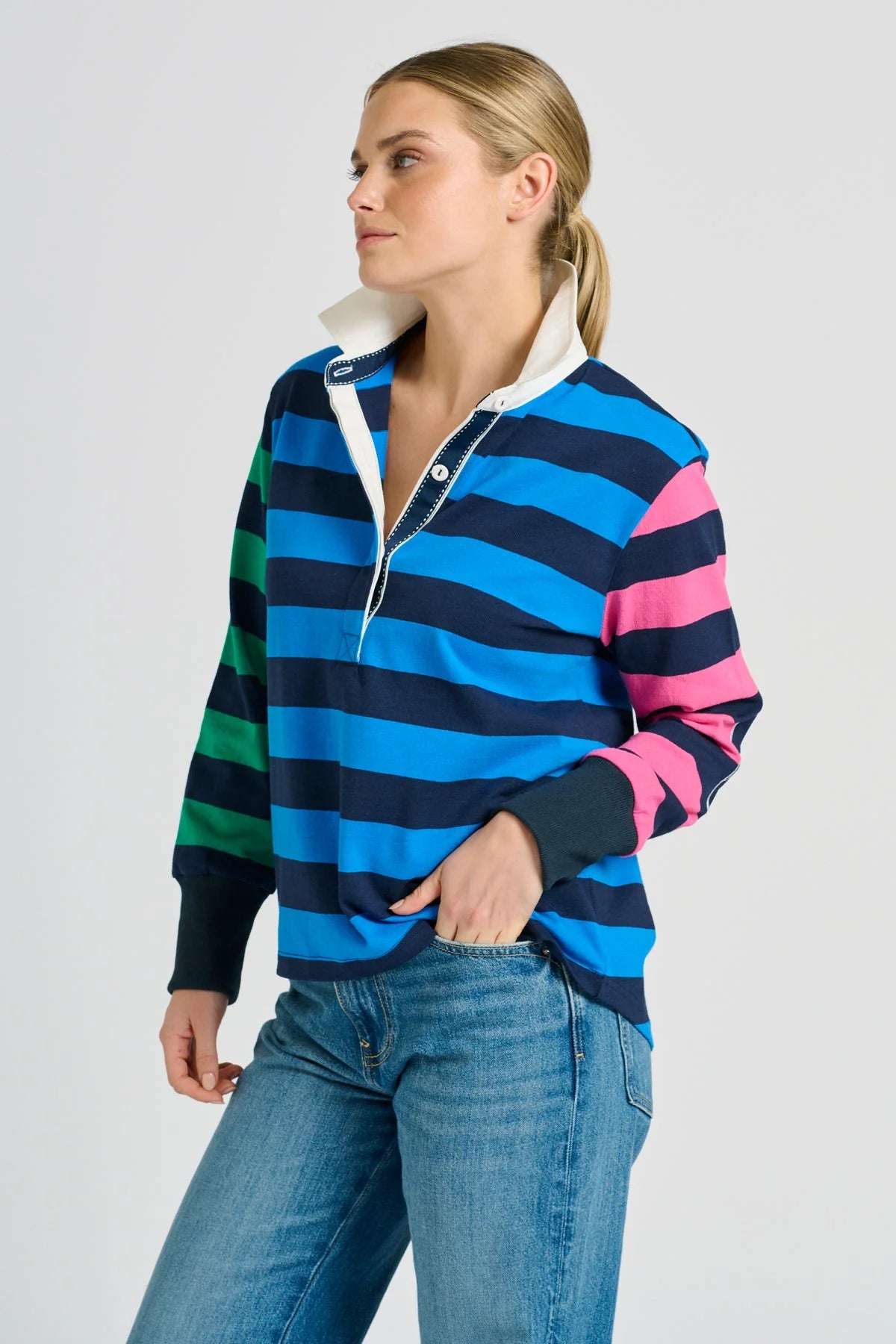 Rugby Sweatshirt - Navy combo