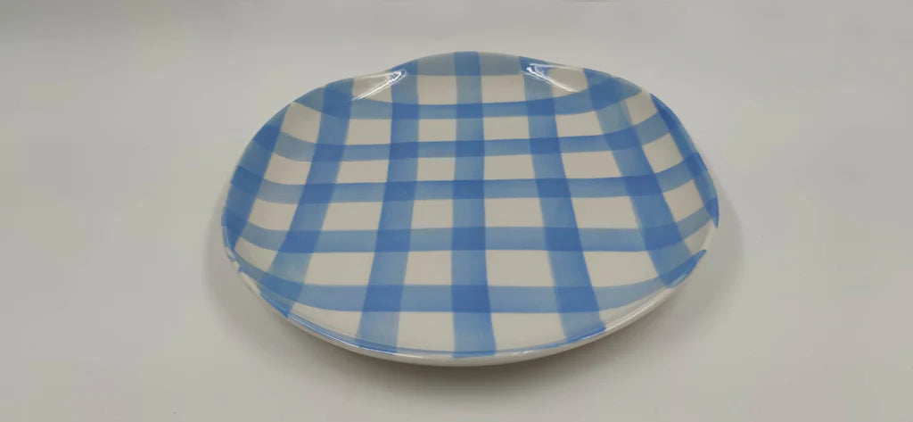 Plates - Cornflower Blue Gingham