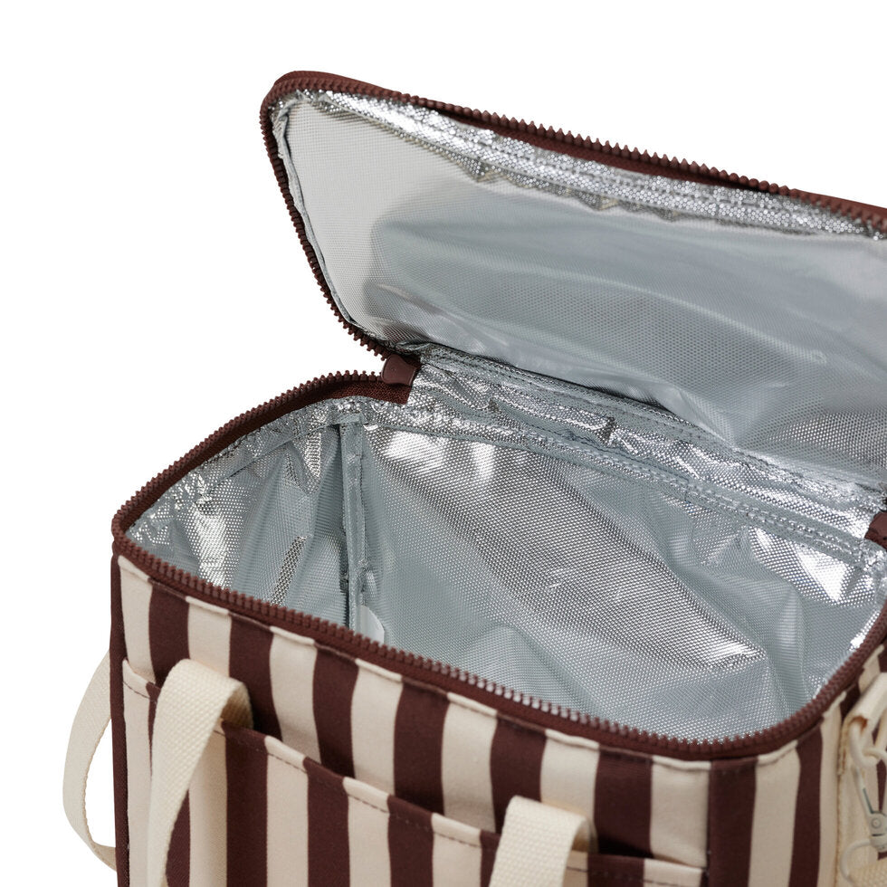 Lunch Base Bag - Cocoa Stripe