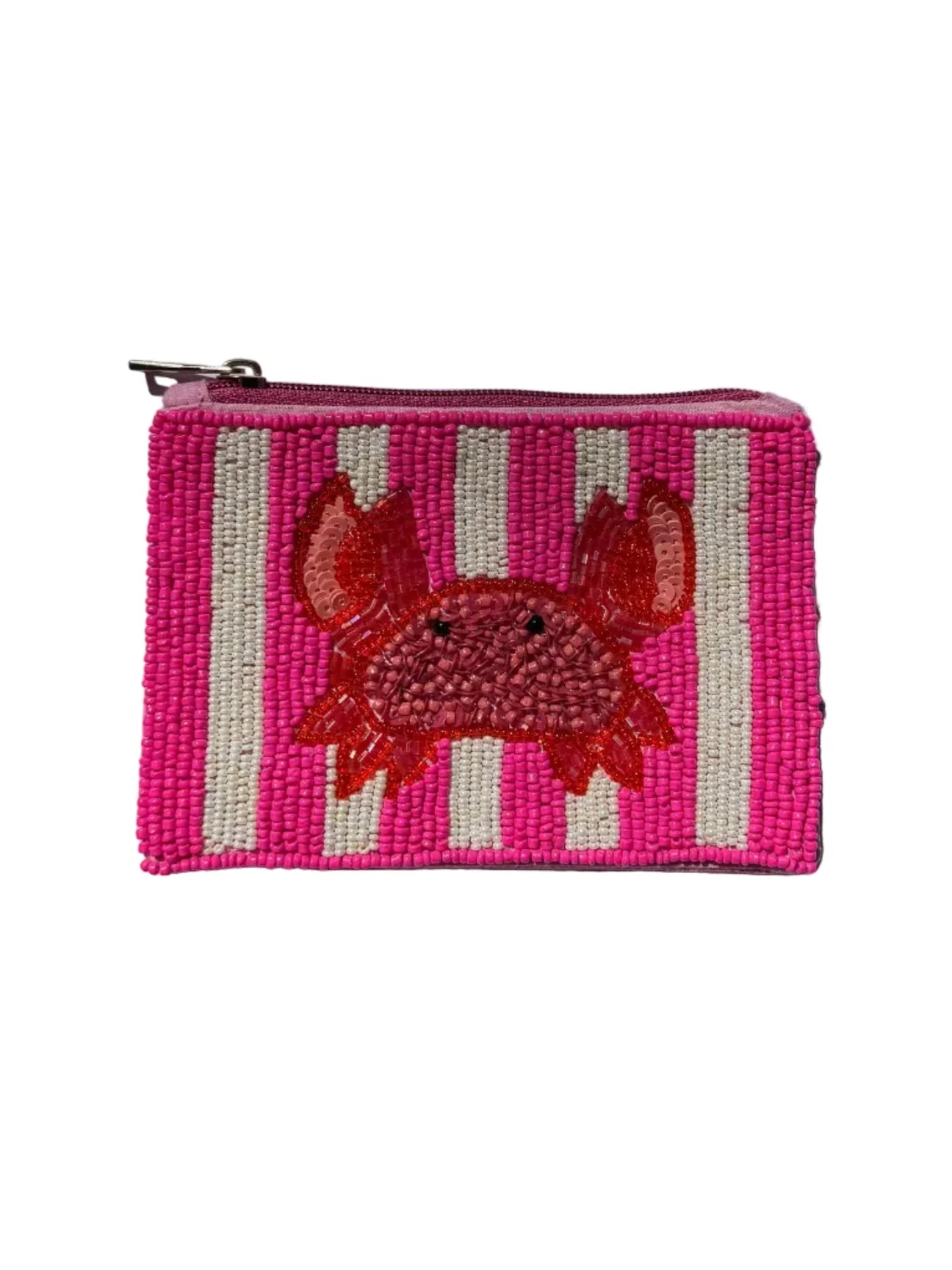 Pinchy Crab Beaded Coin Purse