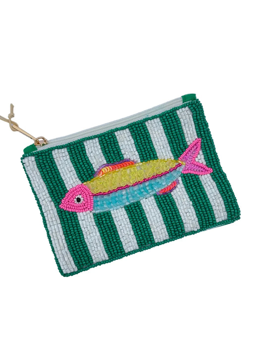 Tropical Fish Beaded Coin Purse