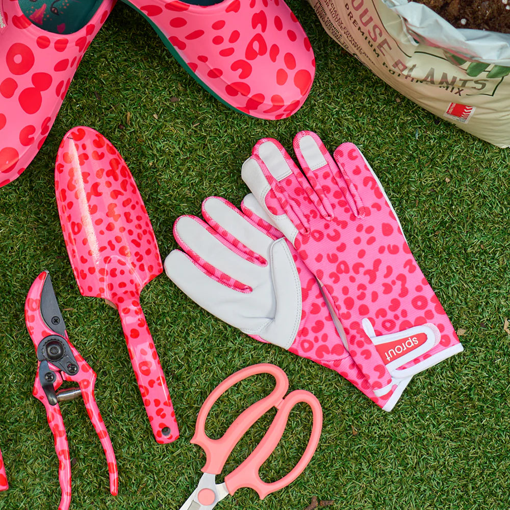 Sprout Goatskin Gloves - Printed Designs