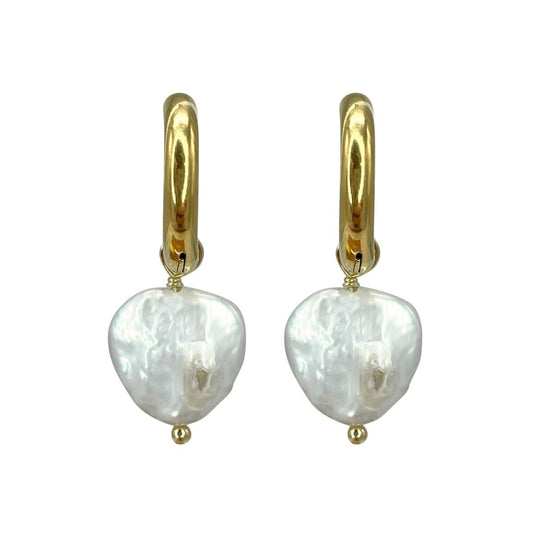 Heart Pearl Earrings