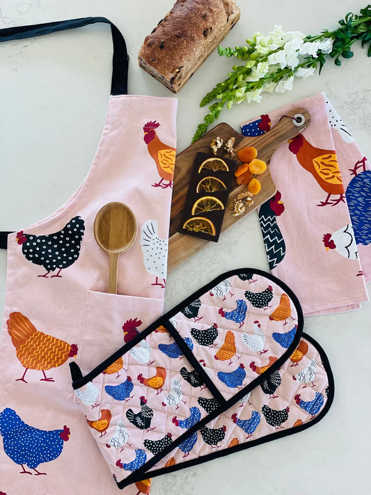 Double Oven Glove | Bright Hens