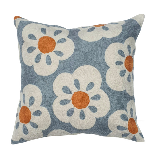 ELIZA PIRO DESIGNS | White Egg Yolk Flower Cushion