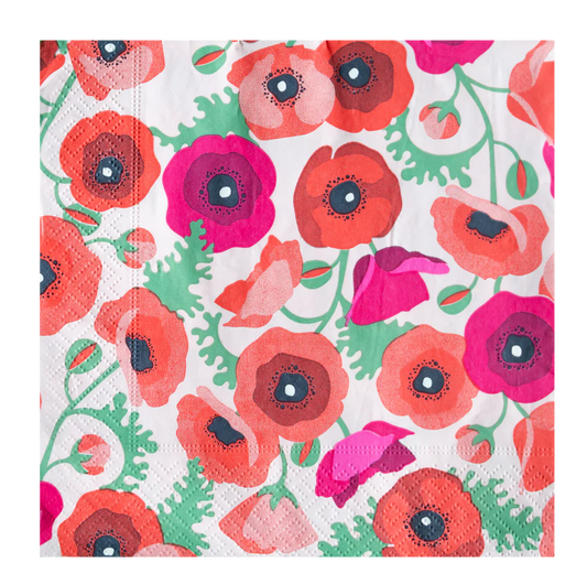 Paper Napkins // Poppies