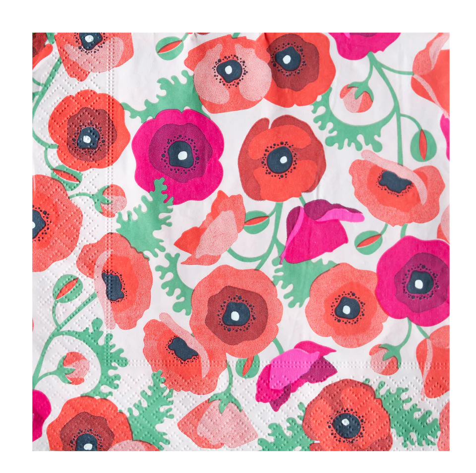 Paper Napkins // Poppies