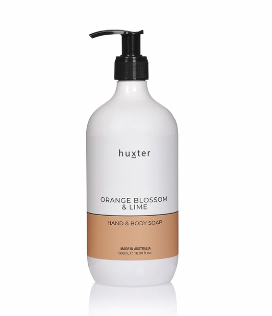HUXTER // Hand & Body Soap - Orange - Orange Blossom & Lime 500ml